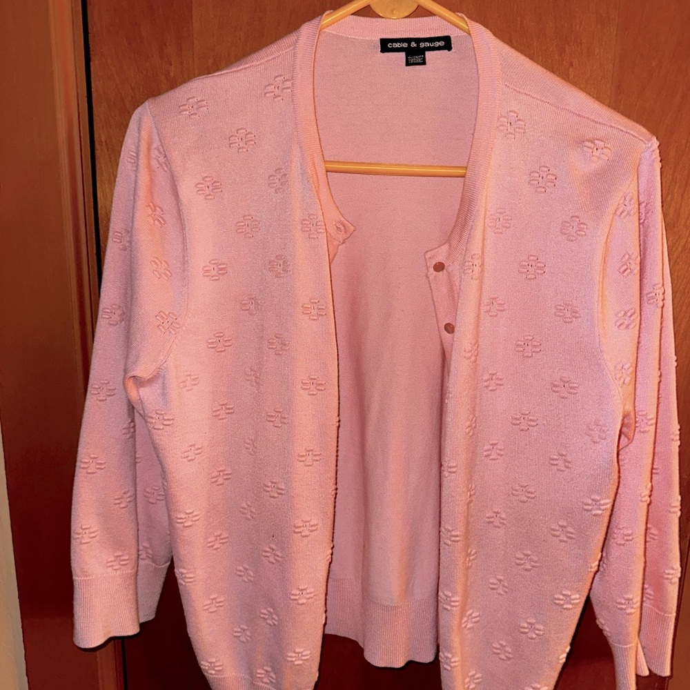 Open Front Button Sweater - image 1